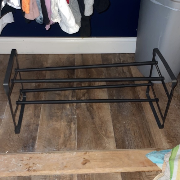 New Condition Adjustable Shoe Rack With 2 Shelves - Picture 1 of 8